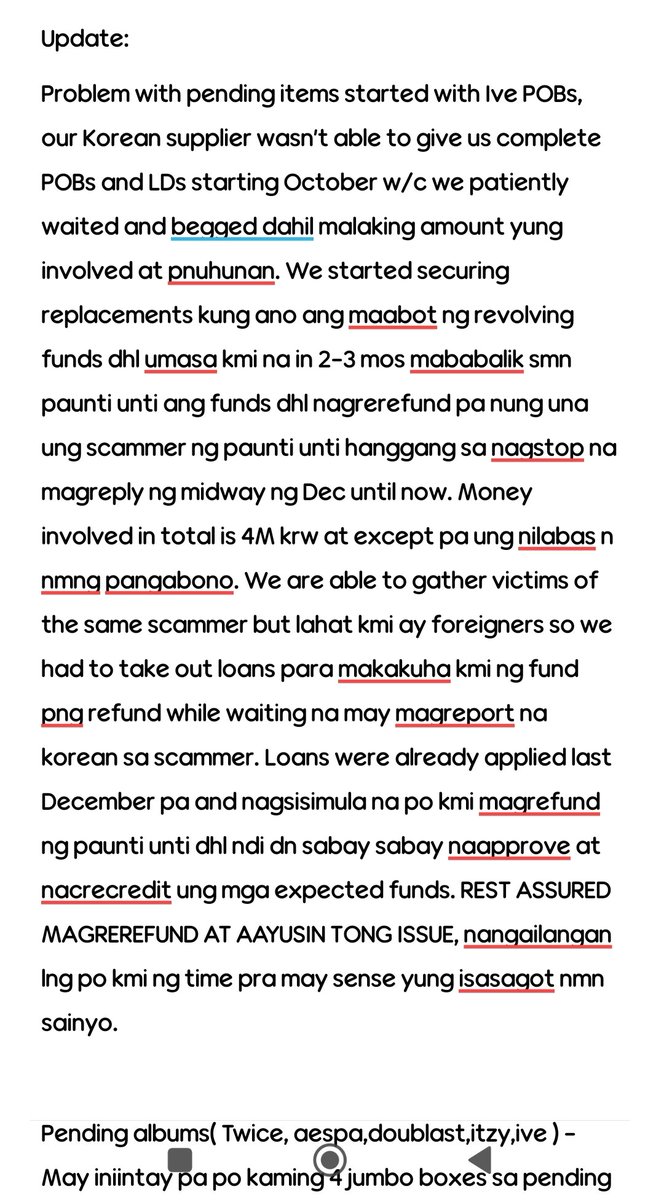 REFUNDING PENDINGS tweet media