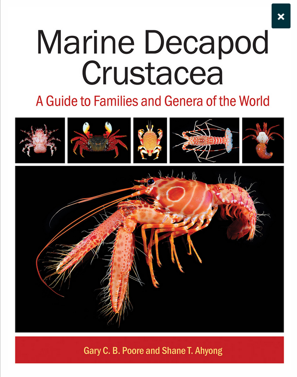 My father is supposed to be retired, but just put out the definitive guide to identify all 189 families and 2121 genera of marine decapods. With Shane Ahyong from <a href="/amri/">muh amri</a> - available at publish.csiro.au/book/7895/ #crabs #lobsters #shrimps #crustacea