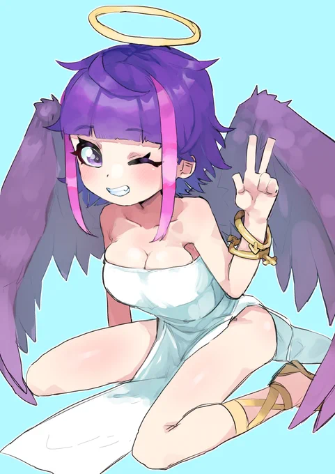 アキルキアさんのオリキャラ描きました(ちょっと修正しました) 