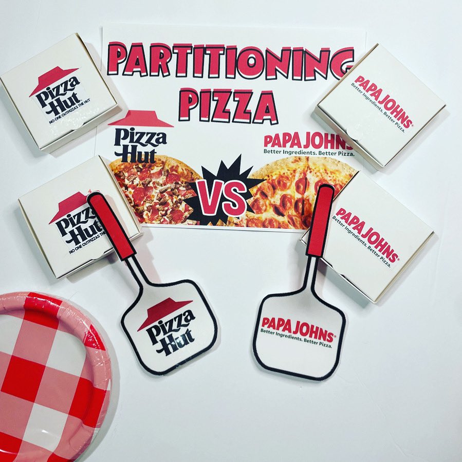 PowellinPrimary's tweet photo. Pizza & partitioning are the perfect match! My Ss will work to partition their mini pizzas into equal slices. 🍕 🍕
Are you team @pizzahut or team @PapaJohns? #thirdgrade #mathclass #teachertwitter #realworldmath #unitfractions https://t.co/I2lP1r6Fnf