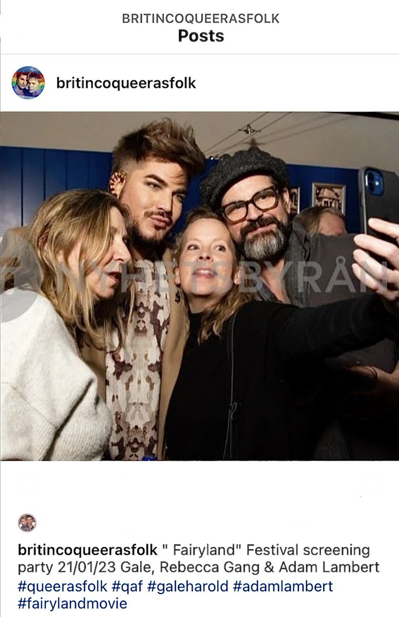 QAFShowtime's tweet photo. From @tatitosfolk We celebrate @sundancefest Film Festival and Fairyland Festival screening party attendees @galemharoldiii #GaleHarold #RebeccaGang and @adamlambert Happy Event Time. Happy Week All.  #QAF #QueerAsFolk 👇😎✌️ https://t.co/CCaT6UZPk1