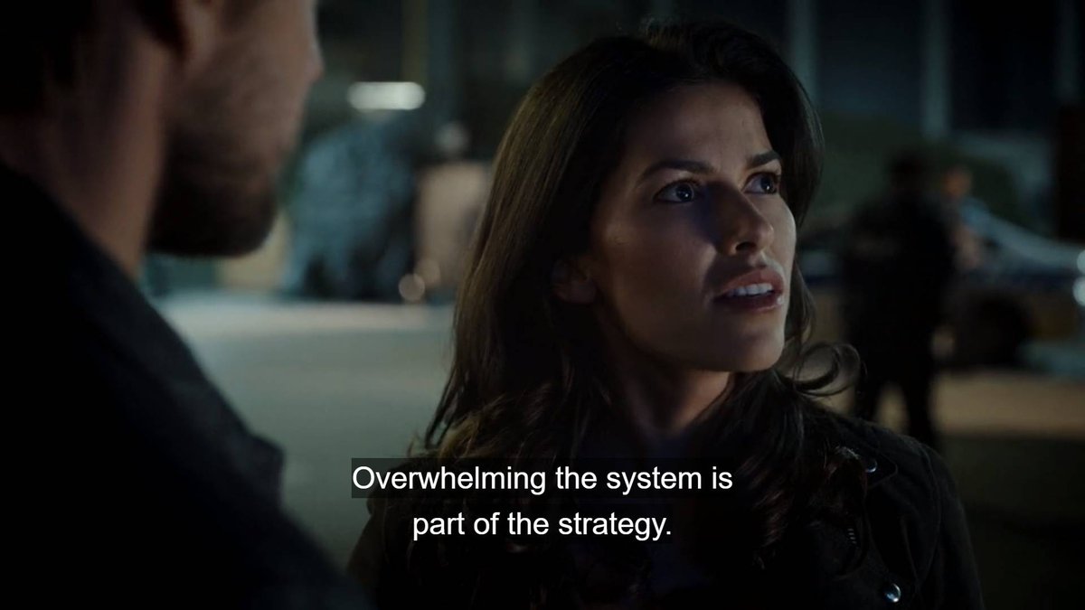 cinnamonization's tweet image. "That thing is not real, but the panic is"

"It's a controlled chaos"

"Overwhelming the system is part of the strategy"

According to Blood &amp;amp; Treasure - Season 2 Eps 12
