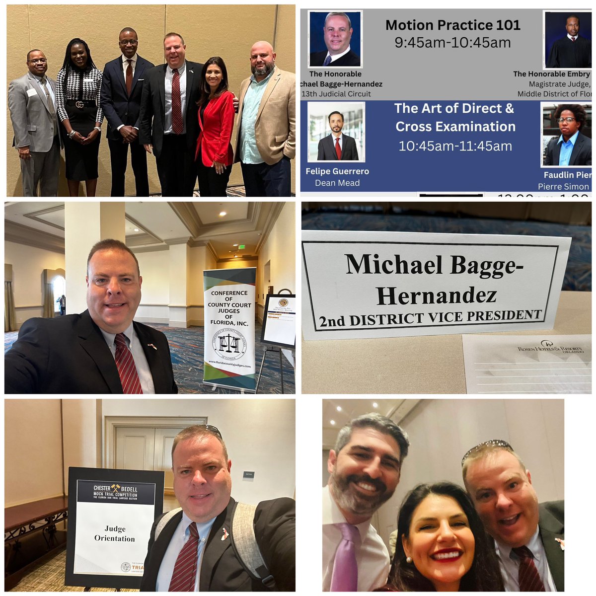 Judge Michael Baggé-Hernández (@judgebagge) on Twitter photo Great couple of days! Exec council meeting for County Court Judges Conference, panel discussion for <a href="/BarHispanic/">Florida Hispanic Bar Association</a> Florida Hispanic Bar and Virgil Hawkins Bar, Finally, judging at the <a href="/TheFlaBar/">The Florida Bar</a> trial section mock trial competition
#HCBA #thefloridabar #WeAre13Strong Great couple of days! Exec council meeting for County Court Judges Conference, panel discussion for <a href="/BarHispanic/">Florida Hispanic Bar Association</a> Florida Hispanic Bar and Virgil Hawkins Bar, Finally, judging at the <a href="/TheFlaBar/">The Florida Bar</a> trial section mock trial competition
#HCBA #thefloridabar #WeAre13Strong