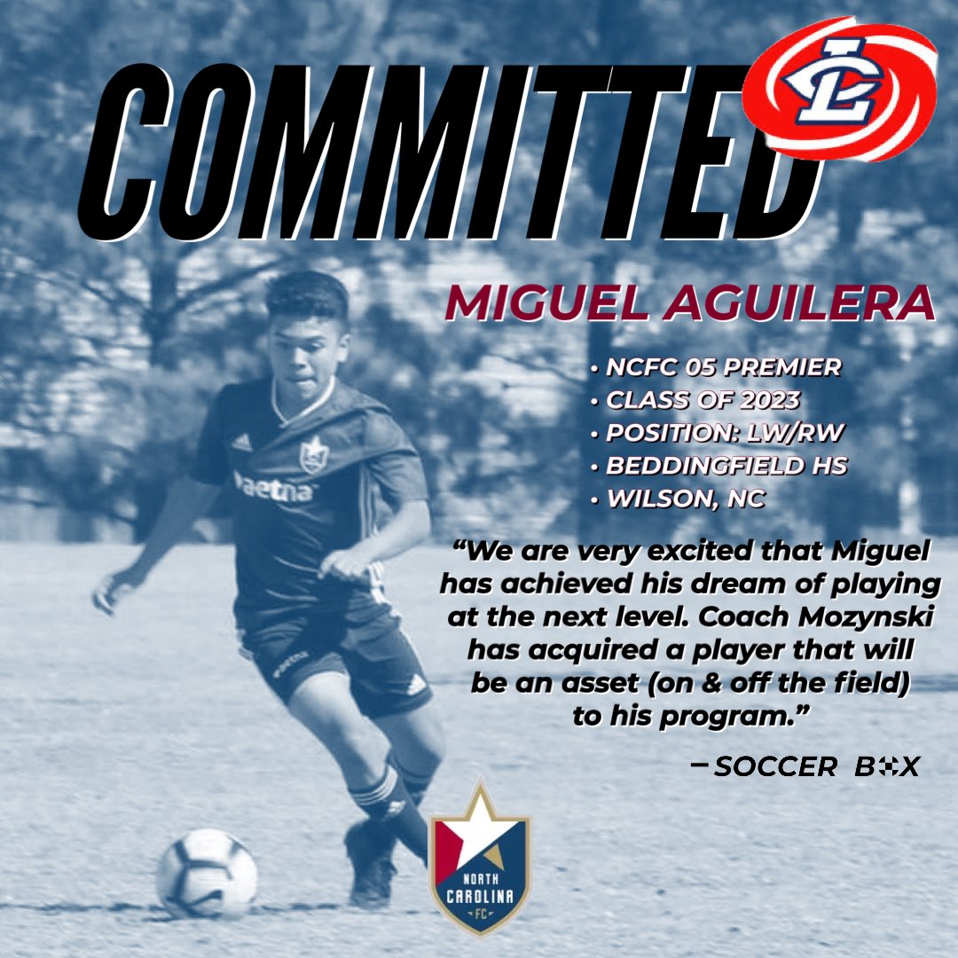 SoccerBoxWilson's tweet photo. 𝘾𝙊𝙈𝙈𝙄𝙏𝙏𝙀𝘿 // Please join us in congratulating Miguel for deciding to further his playing career at the next level. Louisburg College is gaining a high-level Class of 2023 student-athlete!

We wish you all the best Miguel!
 
#soccerbox #sbathlete #committed #gocanes https://t.co/SKmVZloY8b