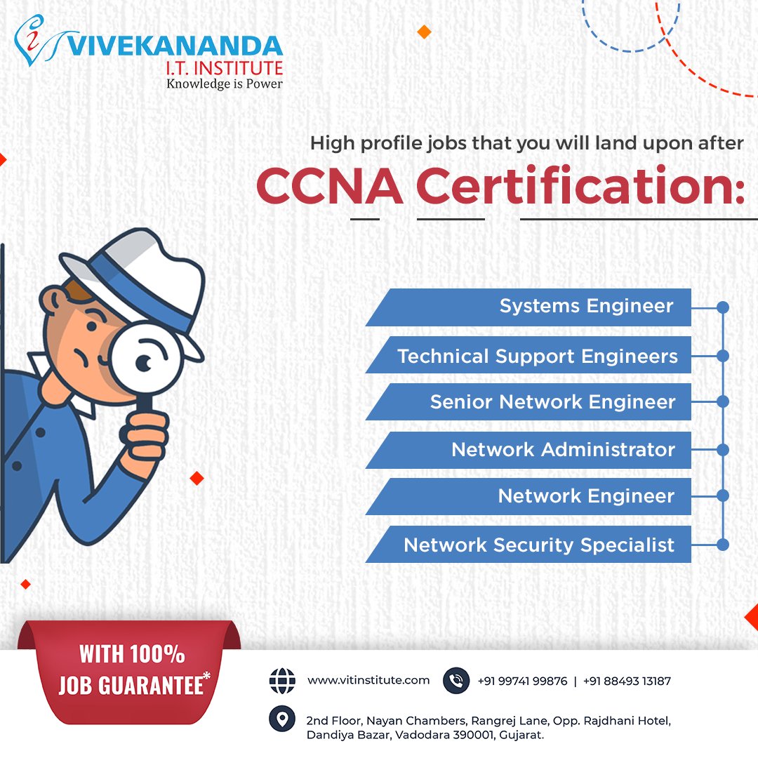 vitinstitute's tweet image. Join us today to get certified in CCNA and make your mark in the tech world.
Increase your job prospects and create a high-profile career with our IT institute.
#ccna #ccnacourse #gurukulofnetworking #vivekanandaitinstitute #ittraininginstitute #vit #vadodara
- Posted by Ryzely