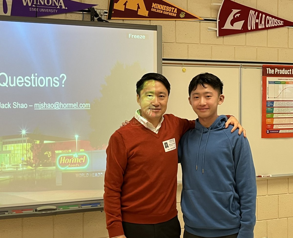 Thanks so much to Jack Shao @HormelFoods for sharing his expertise on international business and marketing!! #worldofopportunity #globalminded #bethechange @RPS535