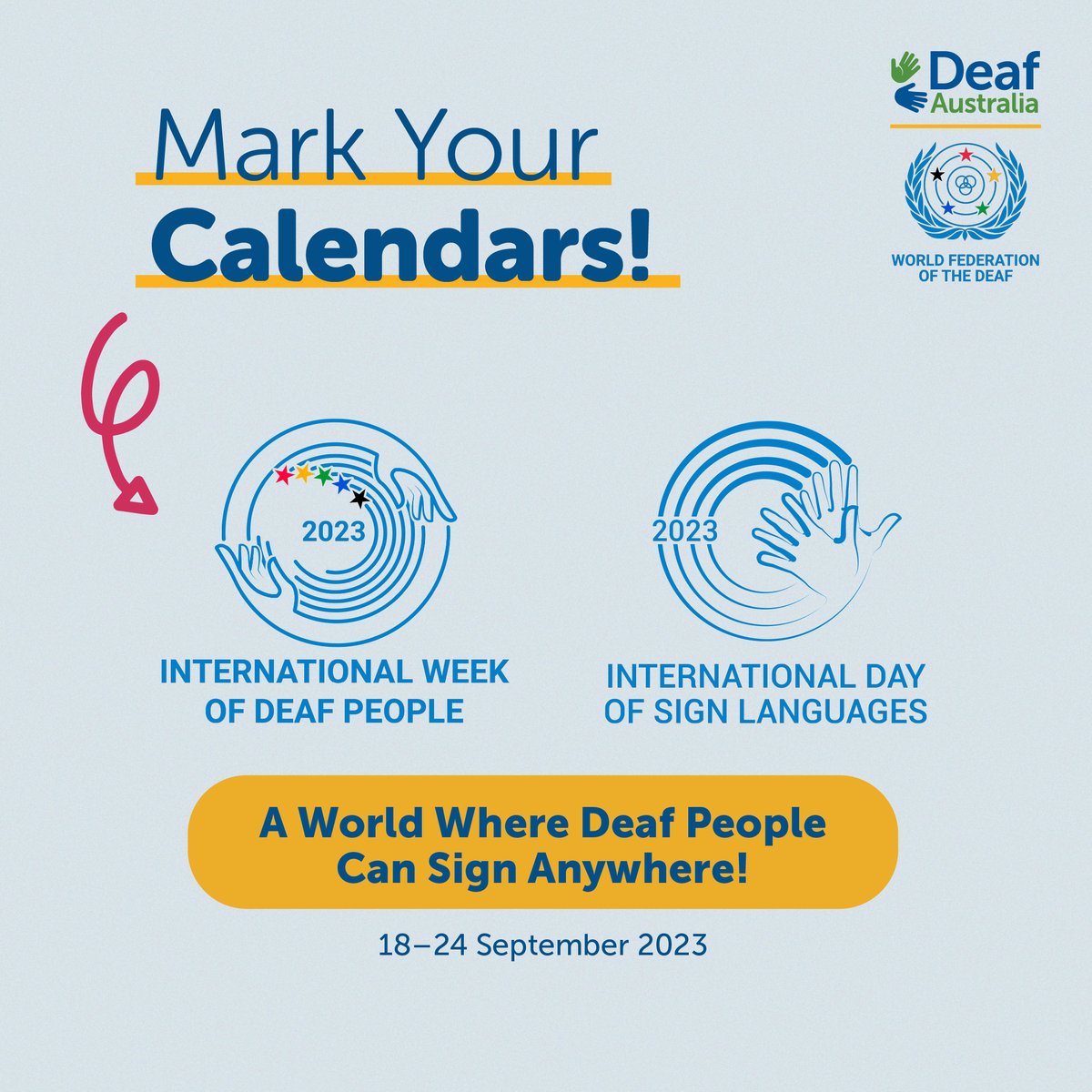 Deaf Australia on Twitter "Mark your calendars! The have officially announced the