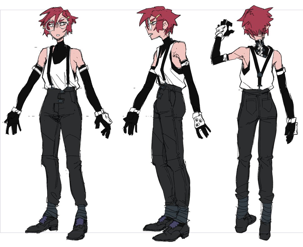 teapak_prime's tweet photo. proper ref sheet for marin I drew up a while back. she is 6'3" https://t.co/aau7tBfWQW