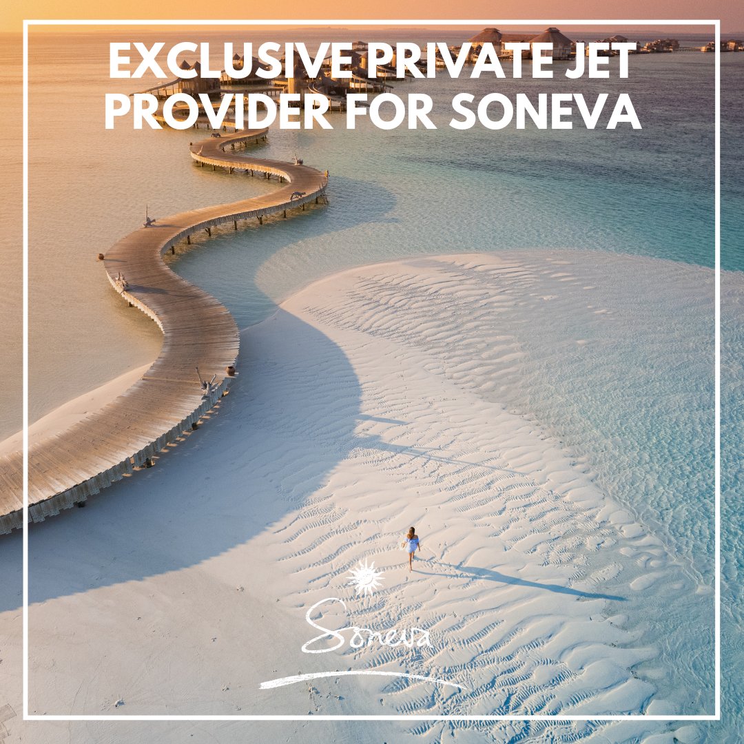 evi_air's tweet photo. eviAir. The new exclusive private jet partner for Soneva Resorts.

#Soneva #eviAir #DiscoverSoneva #privatejet #charterflight #Maldives #Thailand https://t.co/5TX2FolgWl