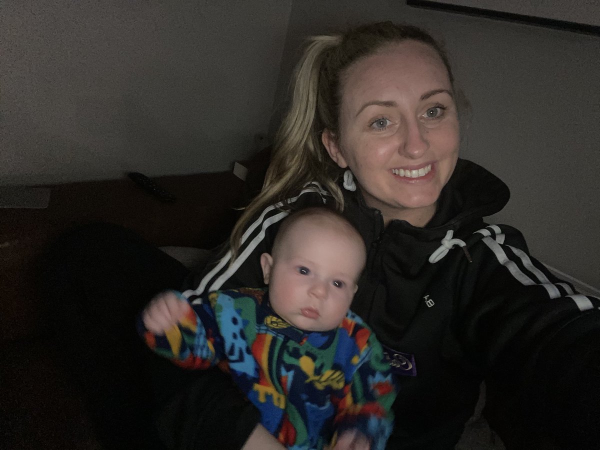 Survived my first match today 14 weeks after having this little fella by C-section. Proud of myself 🙌🏼⚽️