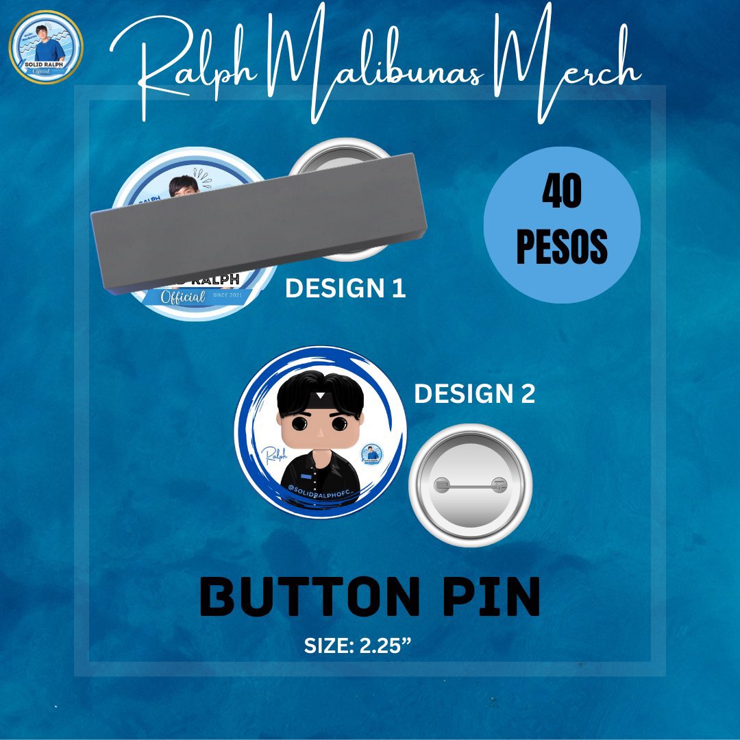 solidralphofc_'s tweet photo. RALPH MALIBUNAS MERCHANDISE💙
LAST STOCKS!!🔔
White Shirt - 12 pcs (S-XL)
Tote Bag - 5 pcs (Size 12x14)
Stickers - 2 sets (10pcs per set)
Button Pin - 1 pc (Size 2.25)
DM me for order/reservation!
#RalphMalibunas @ralphhmalibunas
#RMerch https://t.co/8WAQ8VT35K
