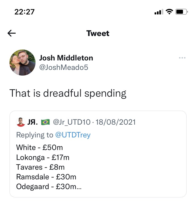 LewisL17's tweet photo. @JoshMeado5 https://t.co/NVwXCEiyUj