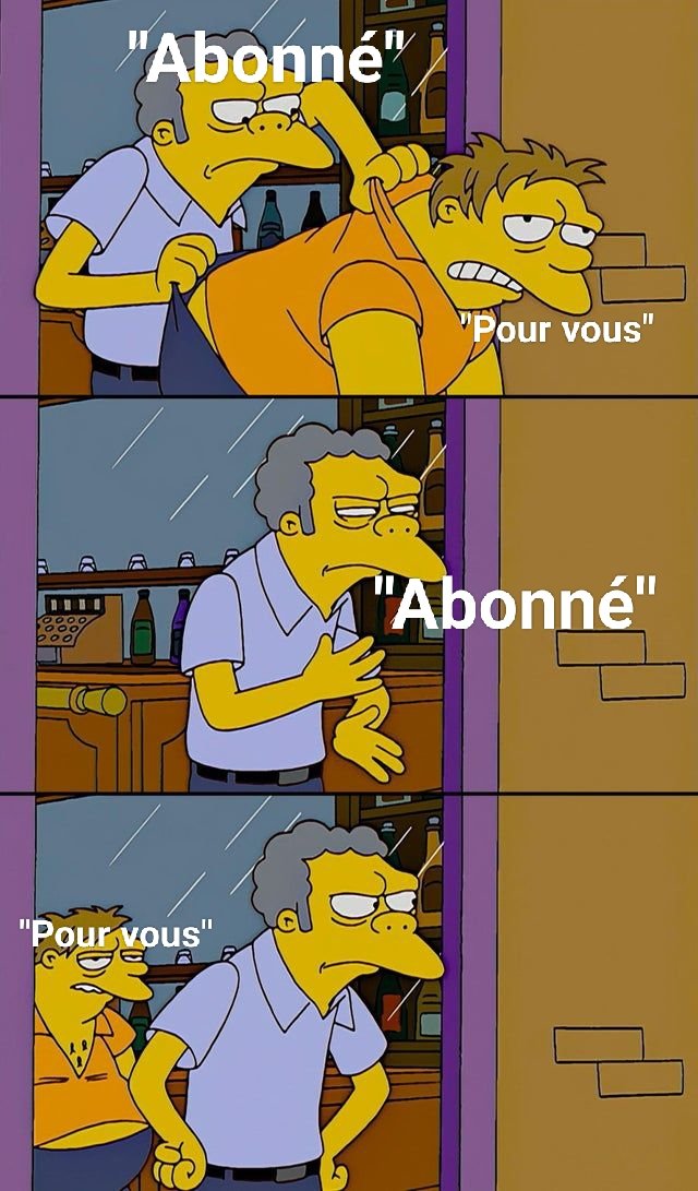 Twitter depuis la dernière mise à jour be like