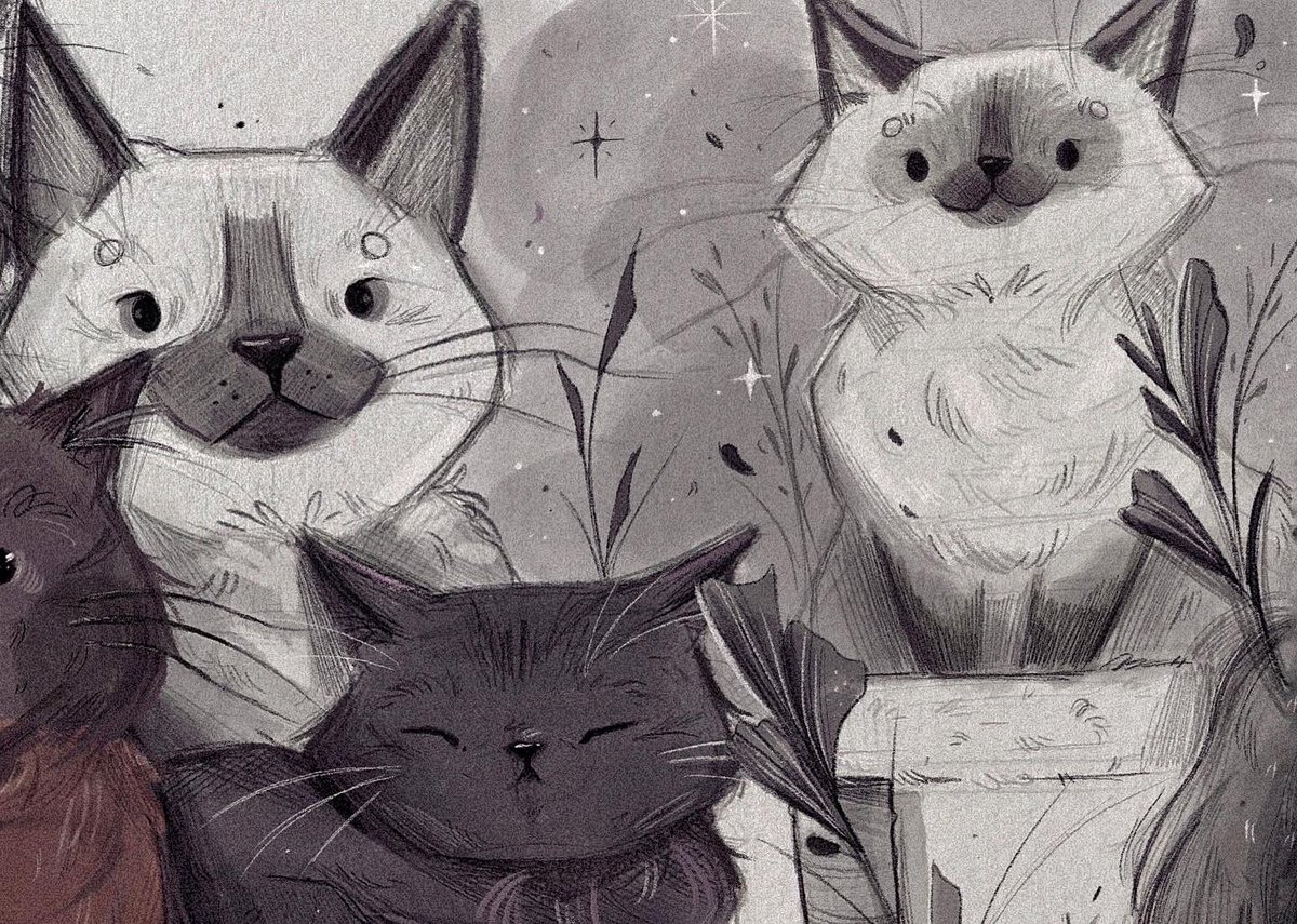 _katdew's tweet photo. Estudio que hice de gatitos🖤

Hechos con lápiz en mi sketchbook y retocados en digital✨ https://t.co/zMhTPTmYr0
