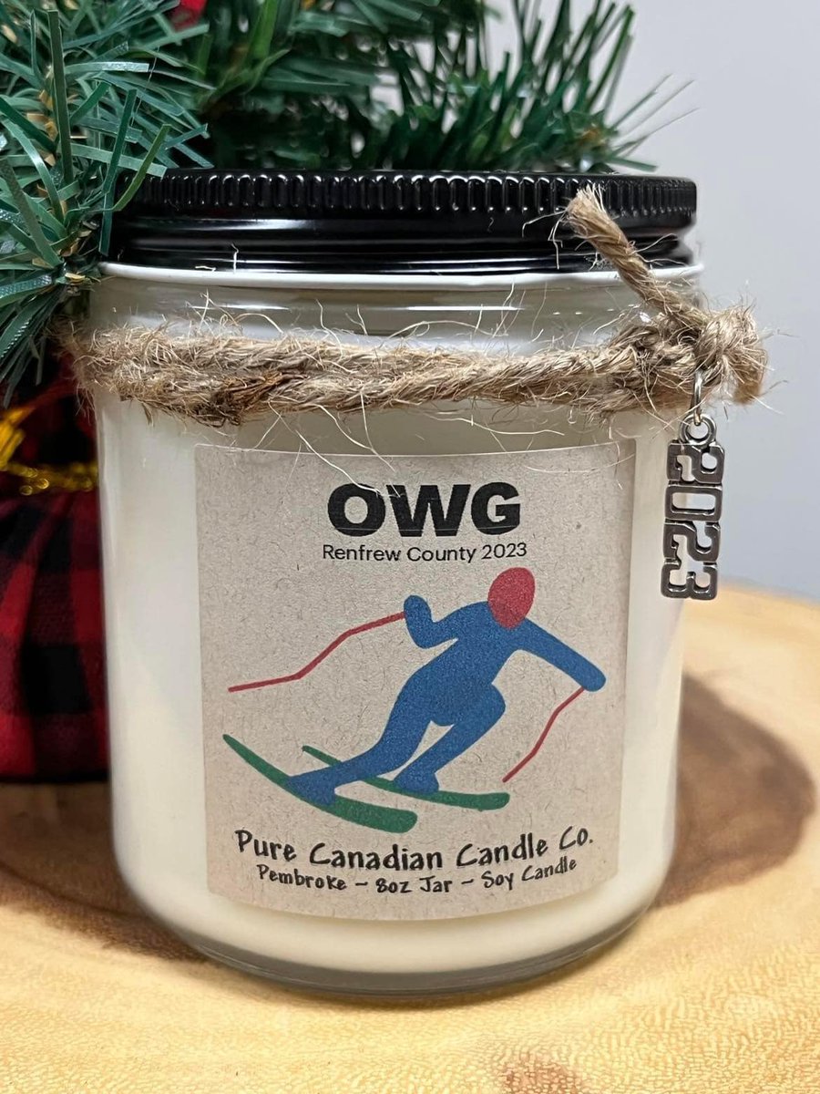 What an exciting partnership! Be sure to check out these #OWG2023 candles from the Pure Canadian Candle Co. during the #OntarioWinterGames coming to  @RenfrewCounty #BestGamesEver