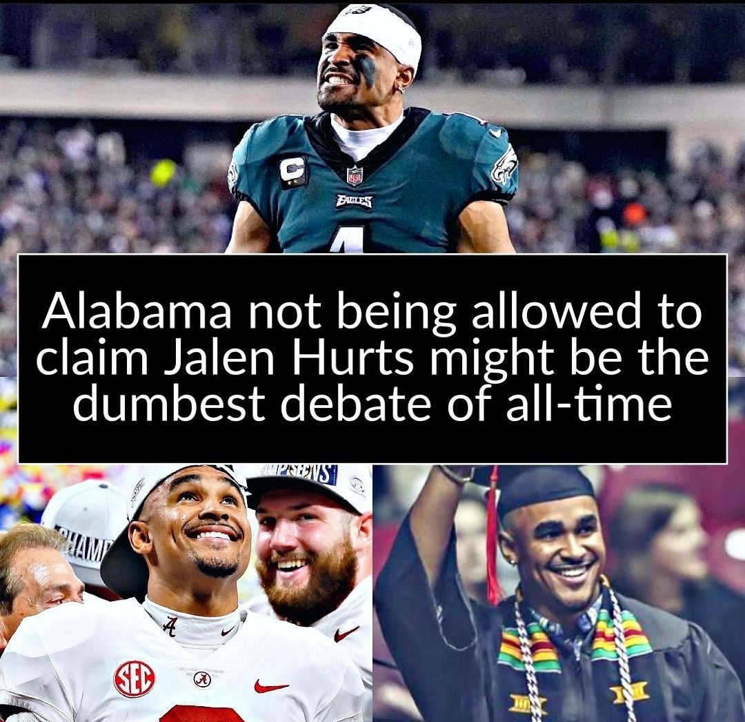 jerrysandersRTR's tweet photo. Jalen Hurts is Alabama 🐘 https://t.co/JpJYdvzkOJ