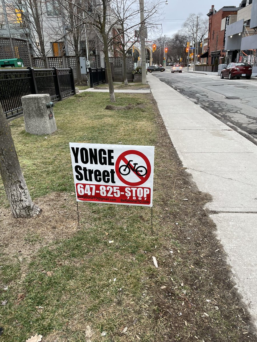 maclellanally's tweet image. Concerned &amp;amp; angry seeing signs like this going up in the Summerhill area including in @dogfatherandco and mth kids clothing, who have lost my patronage. Please sign the @Yonge4All petition to show support before the IEC meeting on Jan 30 actionnetwork.org/petitions/44b8… #BikeTO