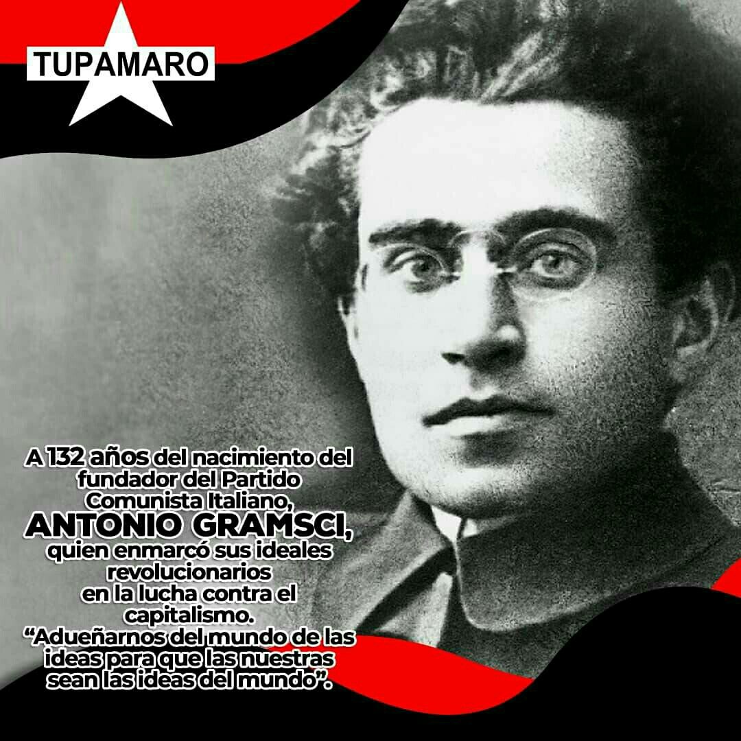 Antonio Gramsci 
#ComunaYProducción 
#TupamaroEjemploDeLucha 
#LaEraRebelde🔴⚫ 
#SancionaLasSanciones
