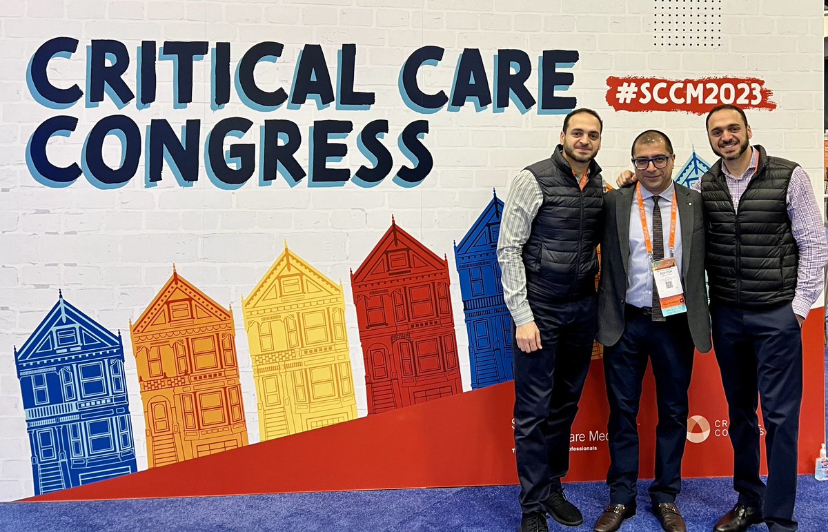It's always great to catch up with <a href="/KhannaAshishCCM/">Ashish K. Khanna, MD,MS,FCCP,FCCM,FASA</a> <a href="/AbdallaTweet/">AbdallaAmmar</a> #SCCM2023