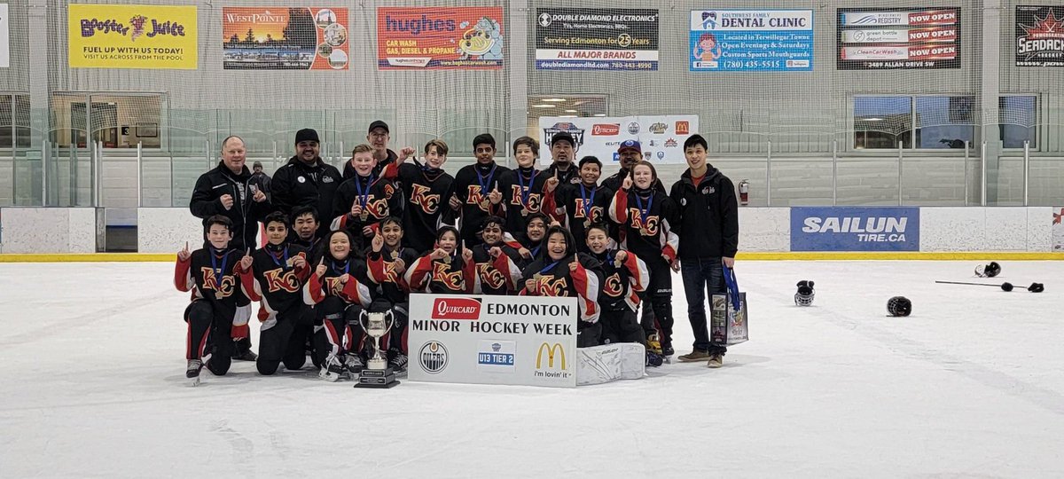 Edmonton minor hockey week u13 tier 2 champs. @playhockeyedm what a week. #minorhockeyweek #minorhockey