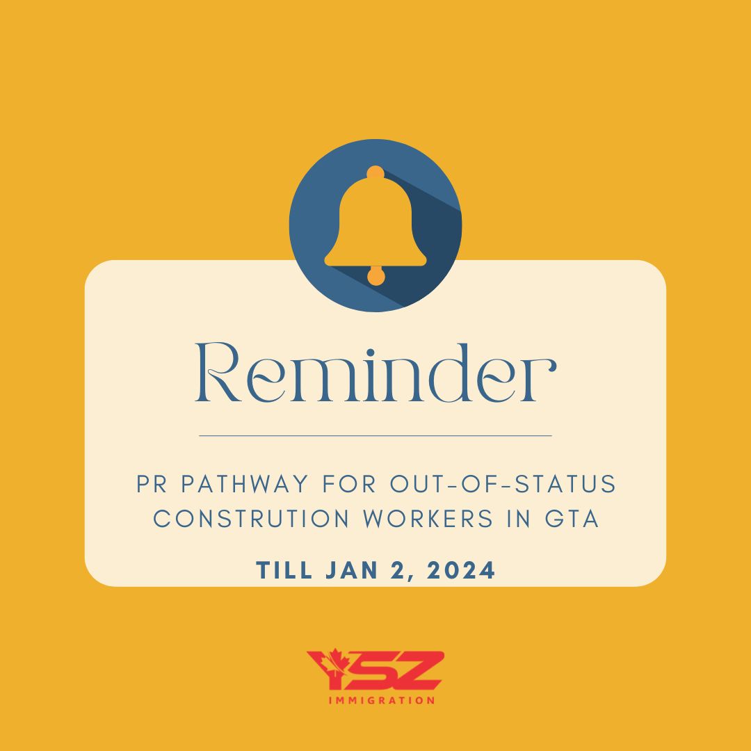 yszimmigration's tweet image. IRCC is exteding and expanding this pilot program, doubling its scope to 1,000 out-of-status construction workers in the GTA. #IRCC #outofstatus #gta