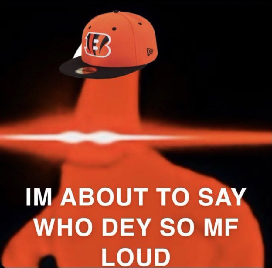 IM TWEETING FOOTBALL FROM THE BAND ACCOUNT BECAUSE THE BENGALS ARE GOING BACK TO THE AFC CHAMPIONSHIP GAME BABY GONNA NAME THE NEXT SINGLE WHO DEY