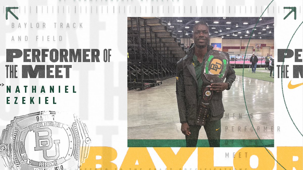 BaylorTrack's tweet photo. 𝐏𝐞𝐫𝐟𝐨𝐫𝐦𝐞𝐫𝐬 𝐨𝐟 𝐭𝐡𝐞 𝐌𝐞𝐞𝐭: 𝘔𝘓𝘒 𝘐𝘯𝘷𝘪𝘵𝘢𝘵𝘪𝘰𝘯𝘢𝘭

▪️ Nathaniel Ezekiel, 46.57 in the 400m
▪️ Lily Williams, 1:27.57 in the 600m

#SicEm 🐻 https://t.co/it6xFbe9vG