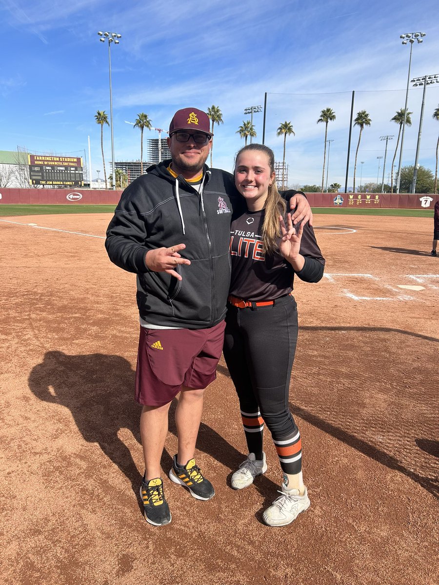 Sophie (@sophiestockam25) on Twitter photo Thank you so much to Coach Bartlett, Coach Manley, Coach Kolaitis, and all the staff and players for a great camp <a href="/ASUSoftball/">Sun Devil Softball</a>. I appreciate all the feedback and instruction this weekend!
Forks Up! Thank you so much to Coach Bartlett, Coach Manley, Coach Kolaitis, and all the staff and players for a great camp <a href="/ASUSoftball/">Sun Devil Softball</a>. I appreciate all the feedback and instruction this weekend!
Forks Up!