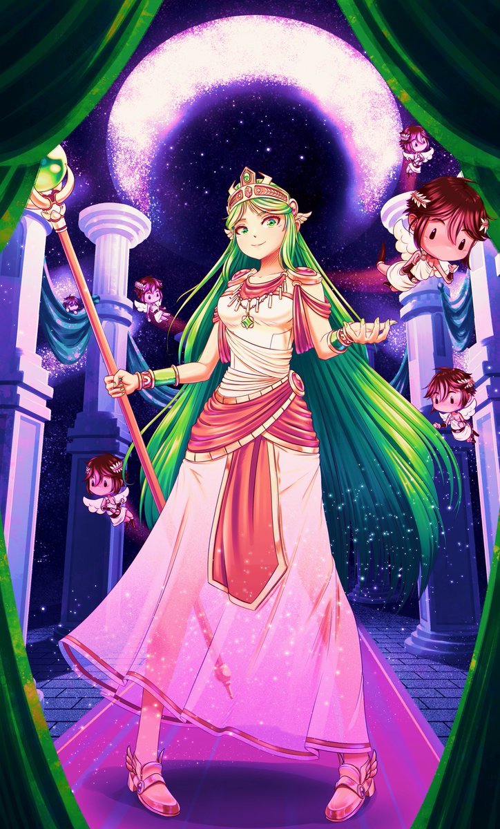 Potterzilla's tweet photo. Classic Palutena REDRAW
#Saturdraw

2023 vs 2019 https://t.co/6fQMoIK6ip