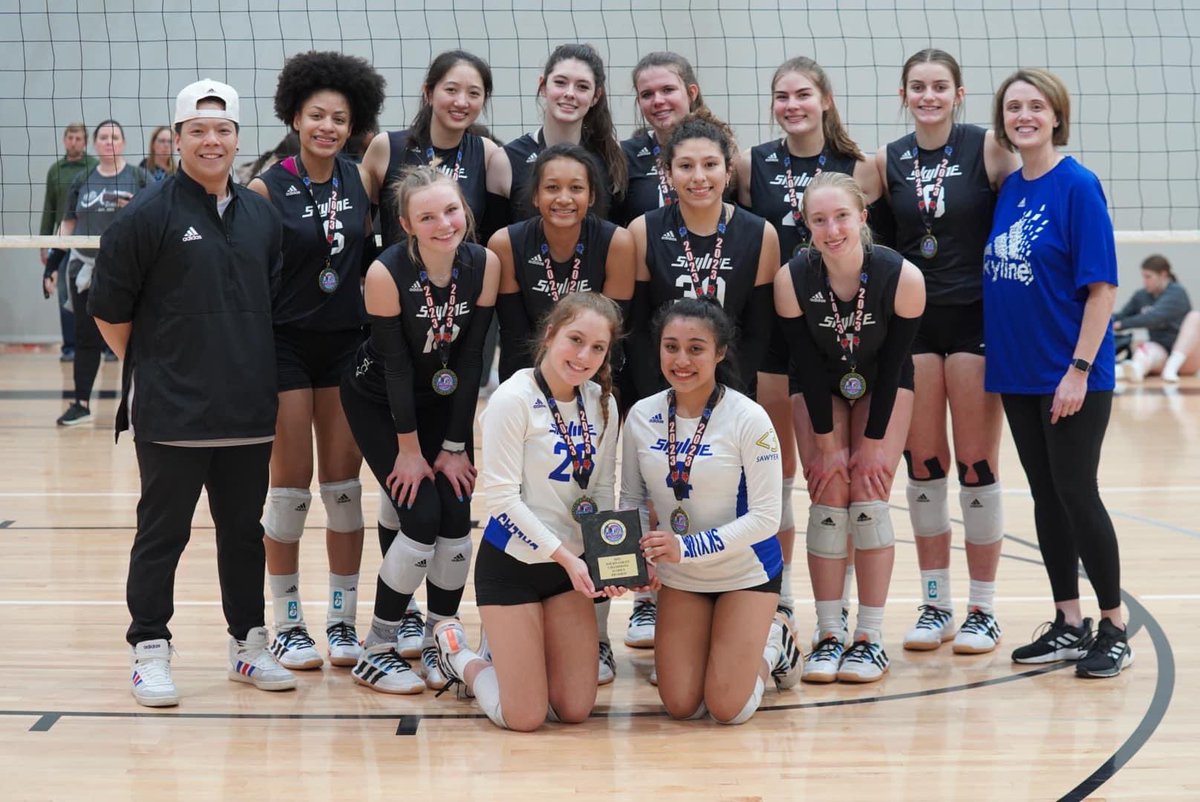 1st place in open division @ early bird tournament 🥇🥳 @VBallrecruiter @Skylinejrs @PrepVolleyball @PrepDigTX @PrepDigChris #skylinevbc