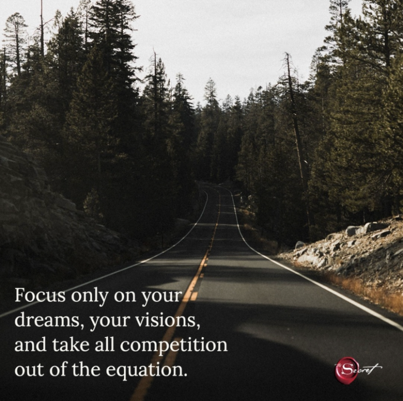 thesecret's tweet photo. We are all One, and so when you compete, you compete against You. You have to get competition out of your mind, and become a creative mind. Focus only on your dreams, your visions, and take all competition out of the equation.⁠ https://t.co/CAuishrsl6