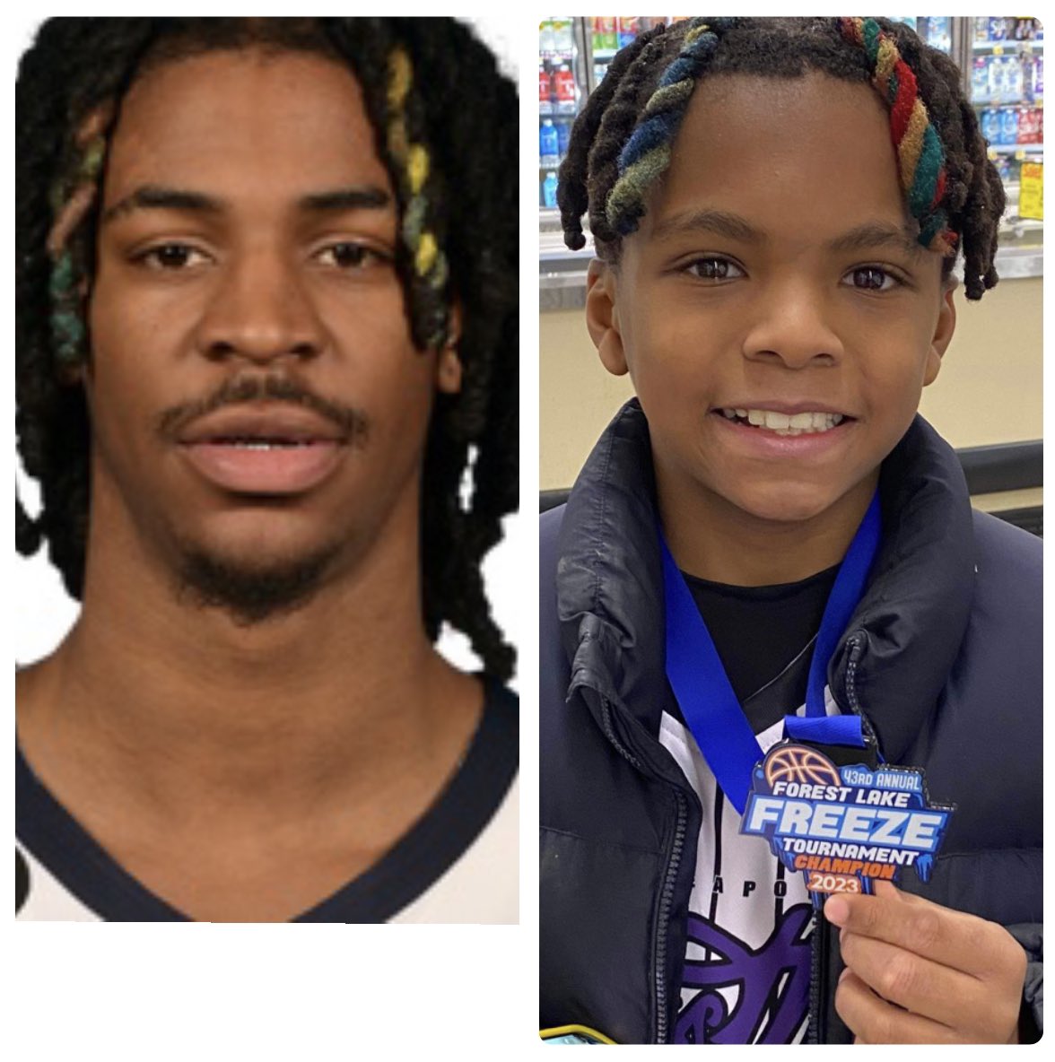 CLuck_Castro's tweet photo. Help my son meet @JaMorant  CAN WE GET 1000 retweets! 🙏🏿🏆🏀 https://t.co/vqn4V85853