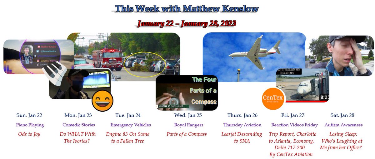 KenslowMatthew's tweet photo. This Week with Matthew Kenslow, January 22 - January 28, 2023.
#piano #keyboard #praise #worship #odetojoy #keys #hymn #hymns #beethoven #classical #classicalpiano #comedy #comedic #funny #funnystory #comedystory #ivories #funnystories #cmfd #downtree #fallentree #engine https://t.co/7fK4O3EENS