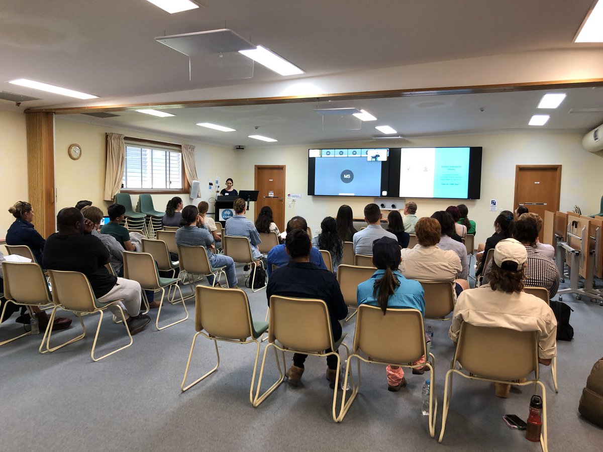 Fantastic turnout @csiro #narrabri for the #studentsymposium and all fantastic talks in our first session today chaired by <a href="/csd_cotton/">CSD</a>