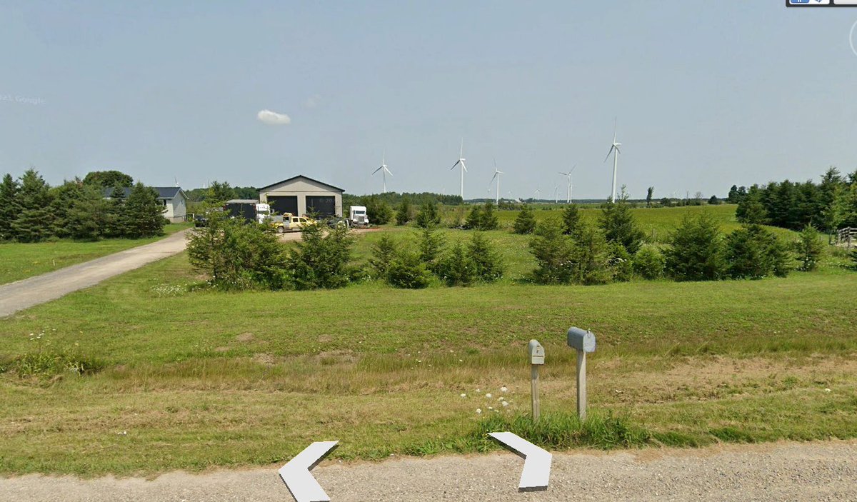 northgowerwind's tweet photo. Former planning mgr for #ottcity told rural residents in virtual mtg on Official Plan in 2022 that wind turbines wd be coming because of electrification plans. "That power has to come from somewhere." Here's what the "somewhere" looks like. [Photo Melancthon wind "farm"] https://t.co/3EAlz0ixd9