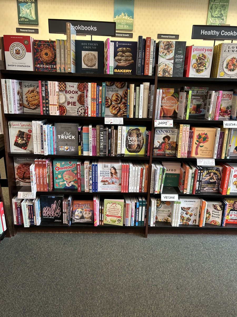 AKWhitney's tweet photo. Fulfilled a longtime dream today, of walking into a bookstore, in this case, @BNEventsGrove, and finding my cookbook on the shelf! #cookbooks #strawberryshortcakeaesthetic #strawberryshortcake #strawberry #unofficial #adamsmedia https://t.co/yngE0xGcaT