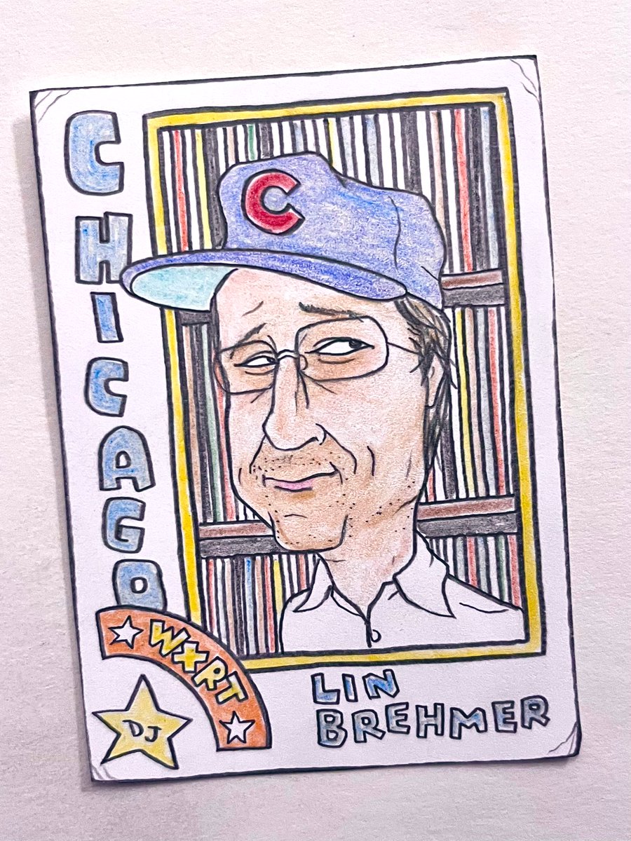 Chicago radio personality Lin Brehmer, 1984 Topps style 
#RIPLinBrehmer