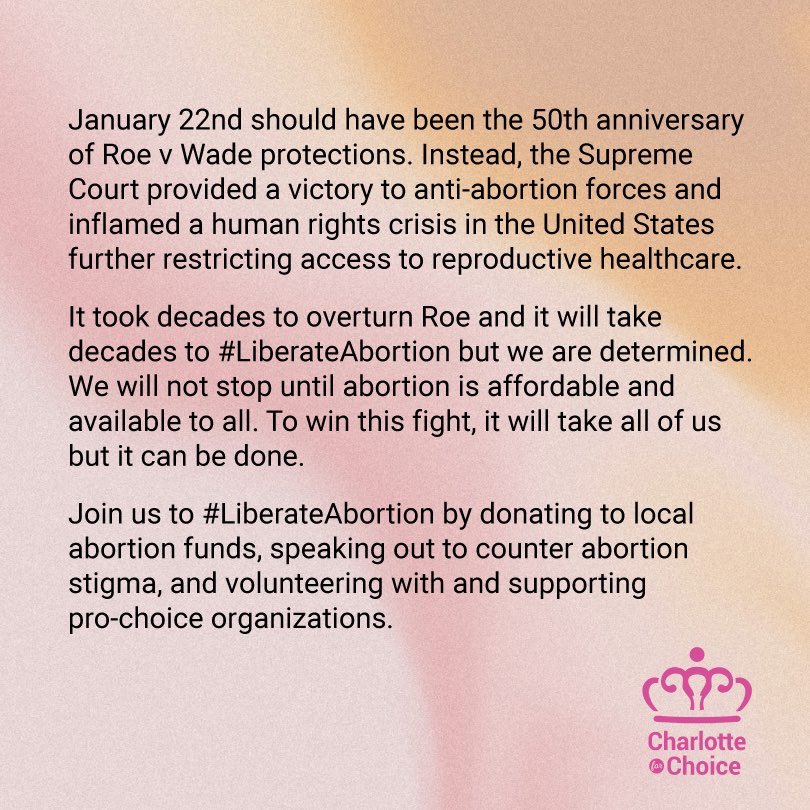 As long as abortions keep happening, we’ll be around!!! We aren’t stopping the fight to #LiberateAbortion any time soon. #Roe #AbortionJustice