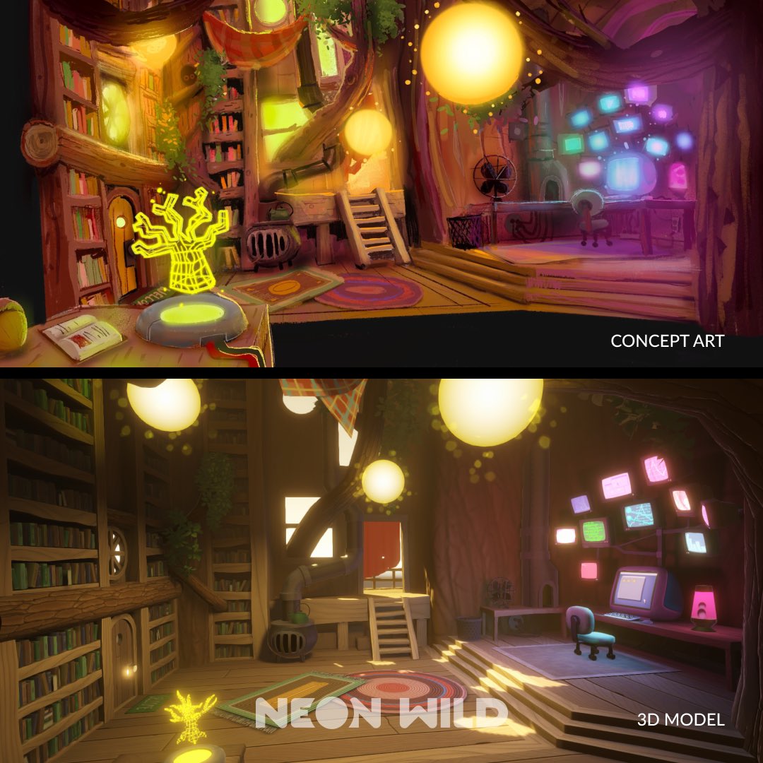 neon__wild's tweet photo. Welcome to Neon Wild cribs! On this edition we are looking at the house of Sqwizz, your child’s beloved new sidekick.

 #conceptart #behindthescenes #neonwild #kidsentertainment #metaverse #experience #3dmodeling https://t.co/C41Fkv0255