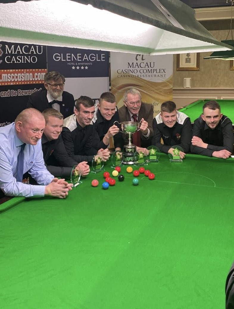 Drakesport's tweet photo. 23 years later Youghal CYMS are Munster Snooker Champions ❤️ https://t.co/2BNbyThiVs