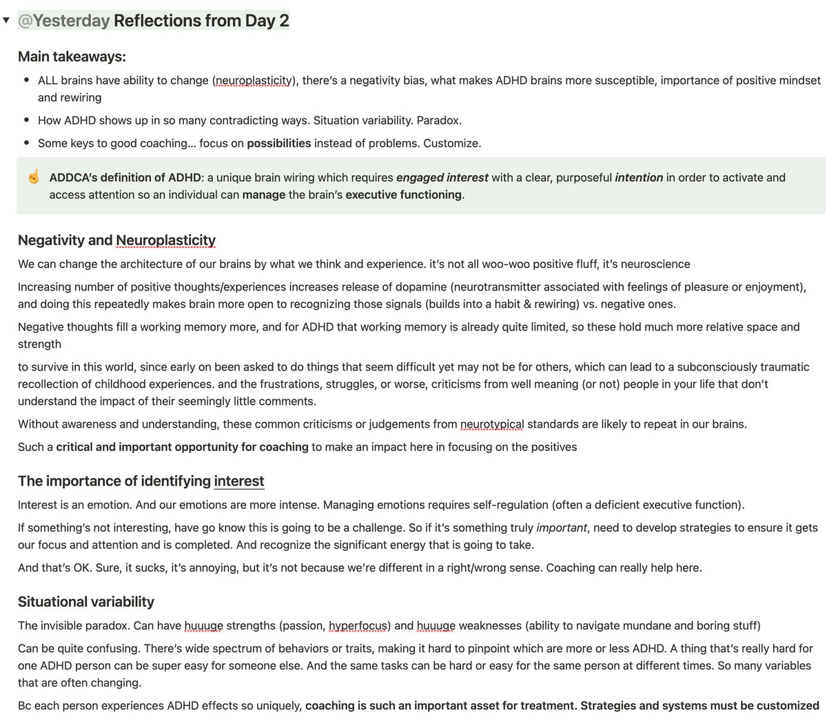 derekbaynton's tweet photo. @ADDCA Takeaways from session #2 https://t.co/x4psXqctEi