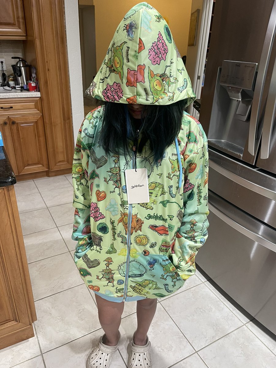 Looks like it’s goblin week, my daughter repping <a href="/goblintown/">goblintown</a> #GOBLINWEEK