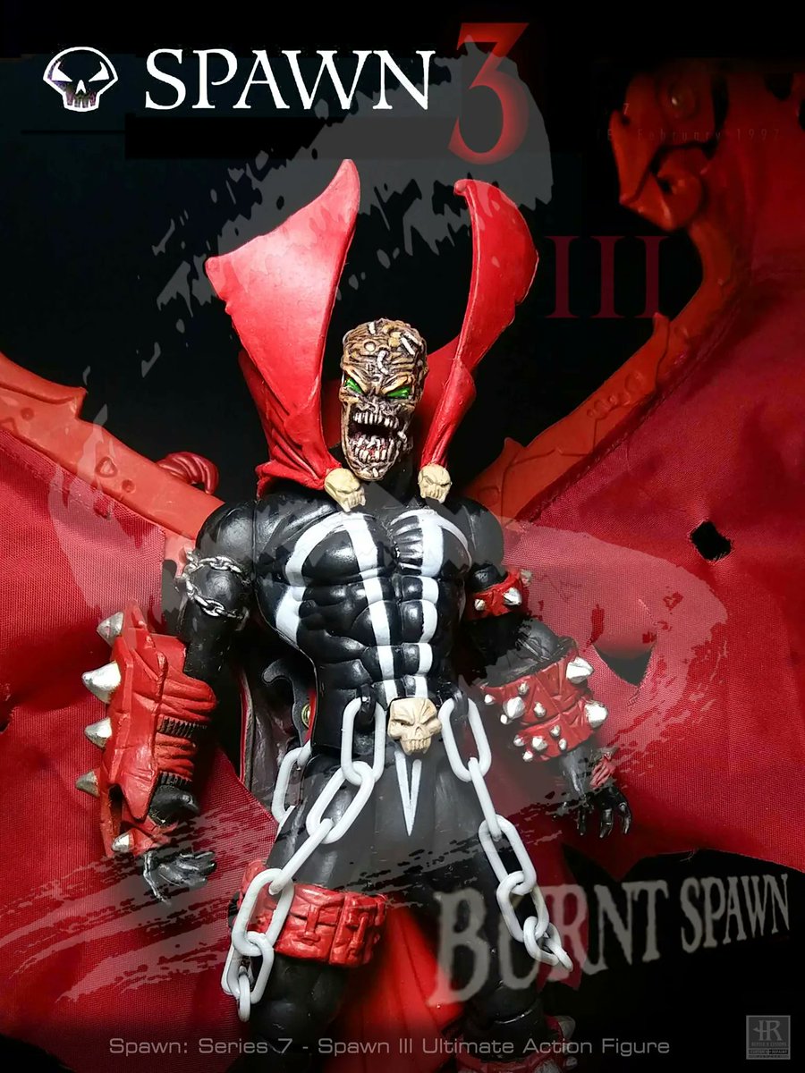 CustomsHunter's tweet photo. SPAWN III Custom Figure 
#spawniverse #customspawn #hellspawn #hunter_r_customs #mcfarlanetoys #spawn #spawnactionfigure #spawncustom #spawnfanart #spawnfigure #spawnmovie #spawnmovie1997 #toddmcfarlane #スポーン https://t.co/PLn7OEUUAL