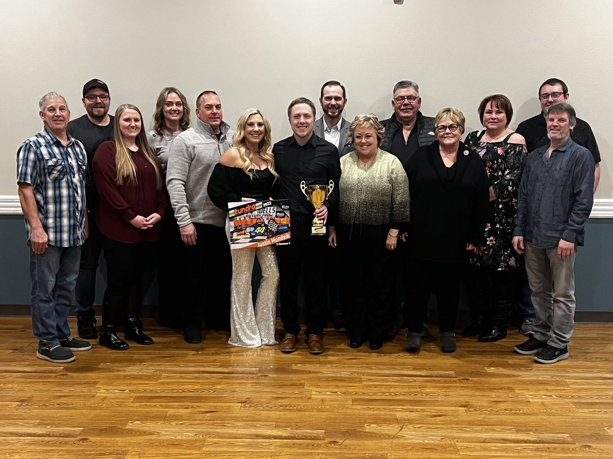 JustinMondeik44's tweet image. Amazing night at Fremont River Deck celebrating our @TUNDRAslms season championship! Excited to defend our title in 2023! #TOBYCar