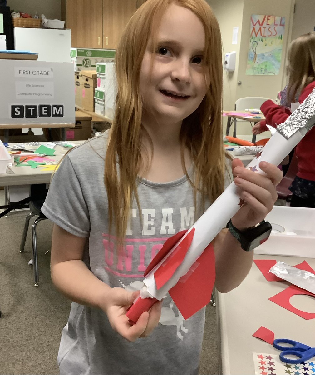 STEMatCCS's tweet photo. Blast Off!! Third grade #STEM Flight Engineers focus their attention on wing design as they drew prototype models of rockets, then built and tested their ideas on an outdoor launch pad! #Boeing #space #science https://t.co/DQX6radlOf