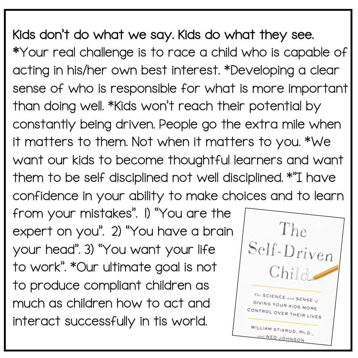 TaniaK1031's tweet image. Highly recommend this book! #theselfdrivenchild 📚#booknotes