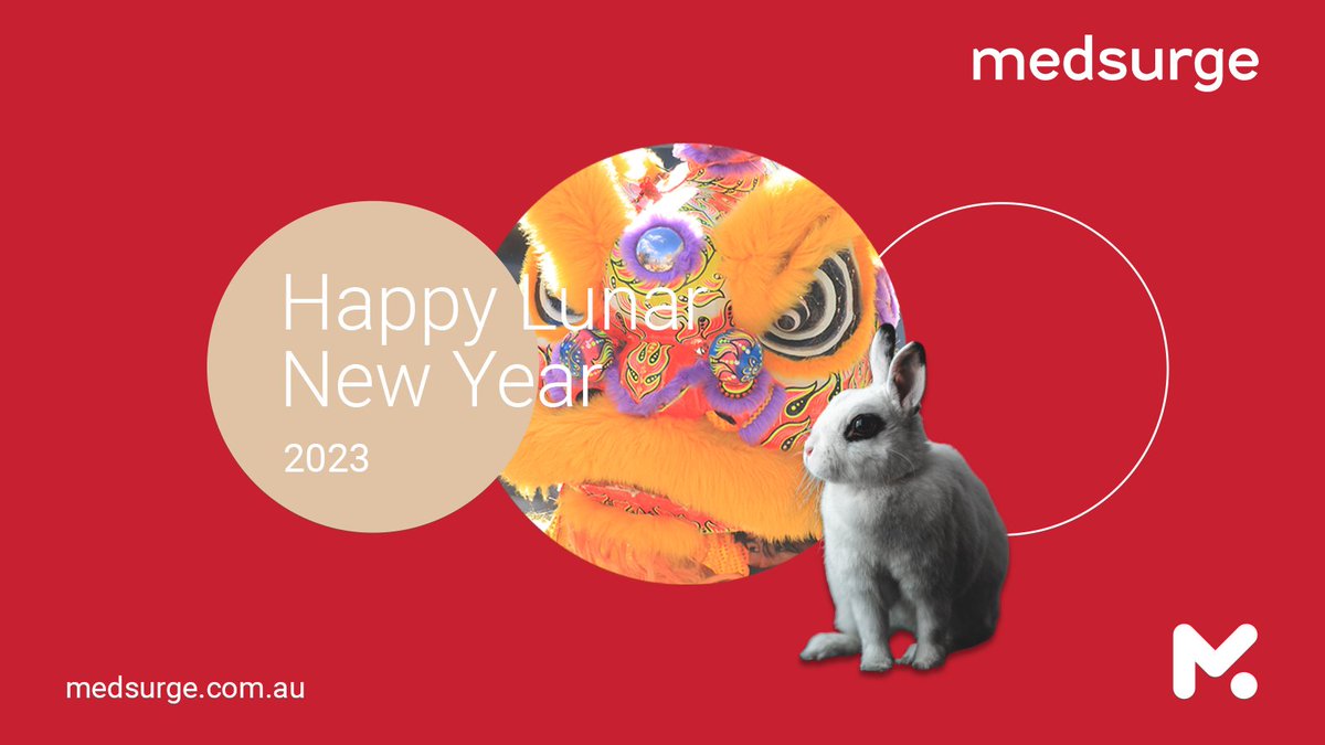 MedsurgeHC's tweet photo. To all those celebrating, we’re wishing you a very happy #LunarNewYear. May the year of the Rabbit bring #happiness, #peace, #health &amp; #prosperity to all. #YearOfTheRabbit #LunarNewYear2023 https://t.co/oX26hGSRO9