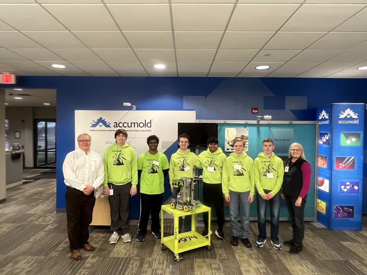 Busy week for THOR - started off visiting @Accumold - so amazing! Finished off the week as Winning Alliance Captain, 1st Place Think and 2nd Place Inspire of the IA Solar League!  Thanks to @NRobowarriors and FTC 22187 AIR for joining our alliance #JDInpire @ftc_iowa https://t.co/aPzsRcn6Xs