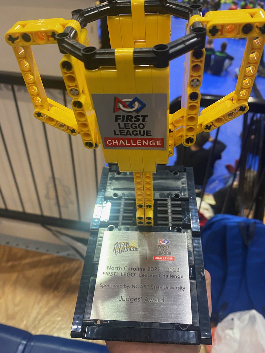 JIOThompson's tweet photo. I’m so proud of Chaloner Challenge, our CMS boy’s team, who is bringing home the Judge’s Award from the North Carolina 2022-2023 FIRST LEGO League Challenge, held this weekend at NC A&amp;T State University. Congratulations guys! #TogetherWeSucceed https://t.co/CArSYK34CO