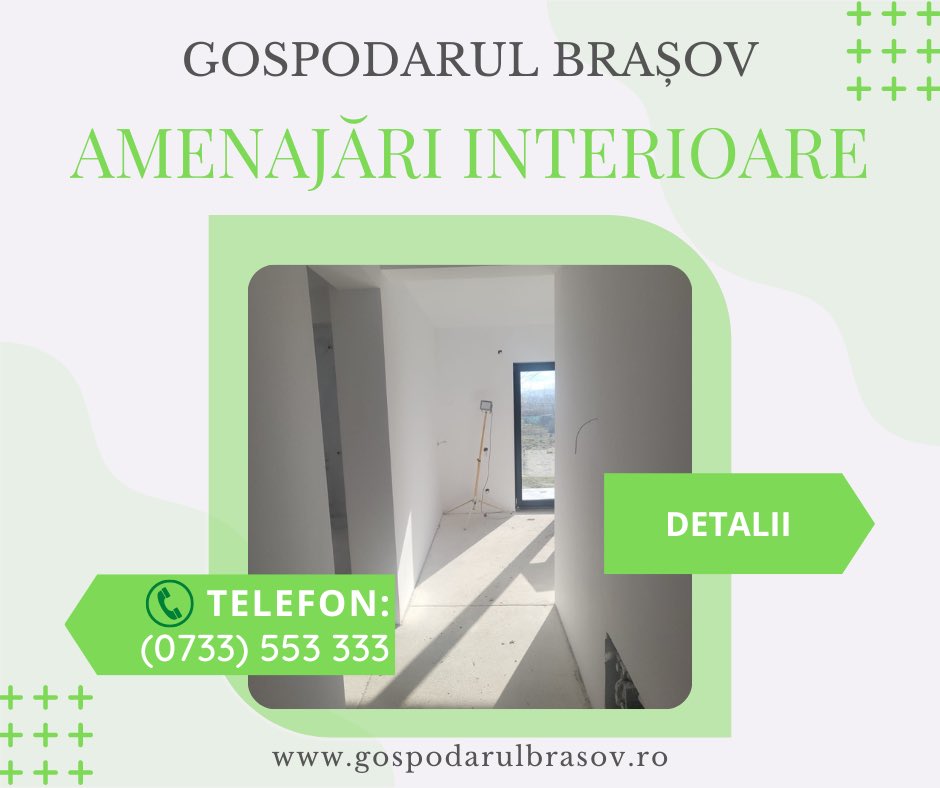GospodarulB's tweet image. Ne aflăm la doar un apel distanță!
☎️ (0733) 553 333
Abordăm fiecare proiect cu seriozitate punctualitate, implicare și cu toate abilitățile pe care le-am dobândit de-a lungul timpului, în proiectele anterioare. 
#AmenajariInterioare #Brasov #Constructii #LucrariInterioare